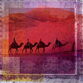 Arabisch schilderij Herd of Camels Rood