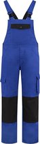 EM Workwear Tuinbroek katoen/polyester korenblauw-zwart maat 62