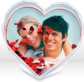 3D-Acryl glitterhart waterbol voor foto