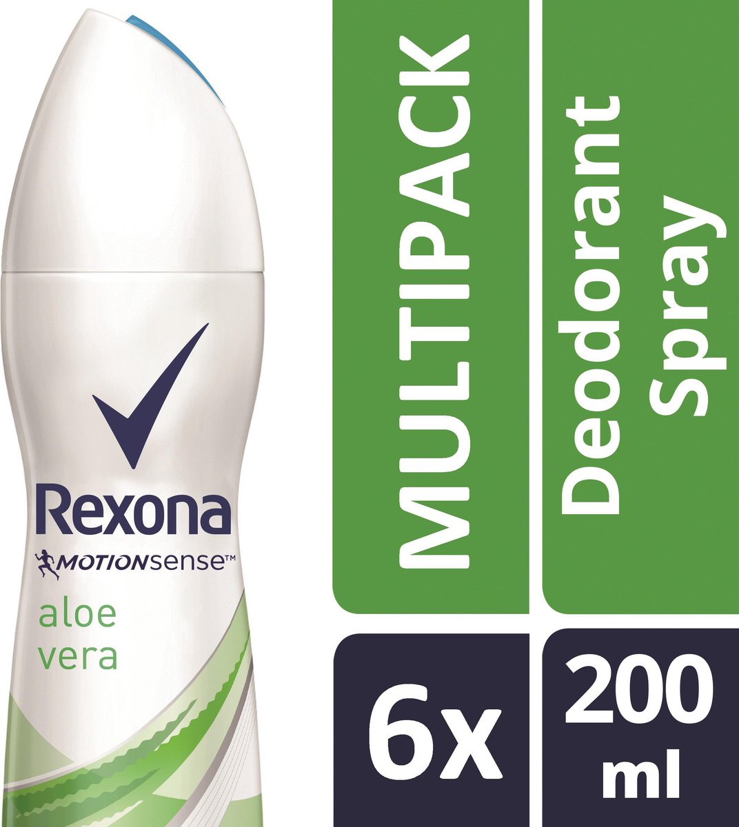 Goedkoopste Rexona Women Fresh Aloe Vera - 6 x 200 ml - Deodorant Spray
