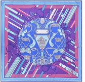 Emilie Scarves Sjaal Zijden blend 130*130CM paars - Teugels - Giftbox