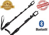 Ultra Premium Draadloze / Wireless Universele Uitschuifbare Bluetooth Selfie Stick - Selfiestok Universeel Super Stevig & Geschikt Voor iPhone 4, SE, 4s, 5, 5s, 5c, 6 / 6S en 6 Plus, Samsung 