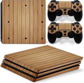 Wood Brown - PS4 Pro Console Skins PlayStation Stickers