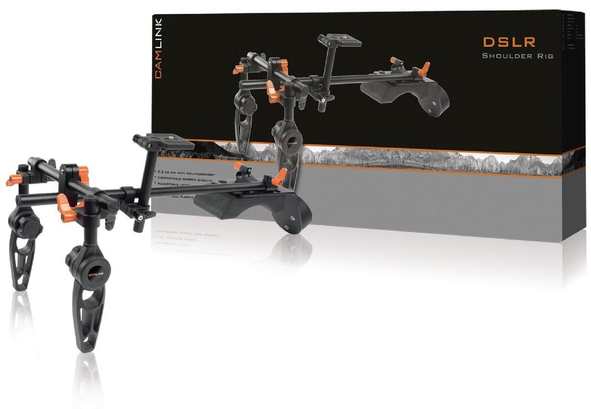 CamLink CL-RIG60 kooi voor camerabescherming Zwart, Oranje