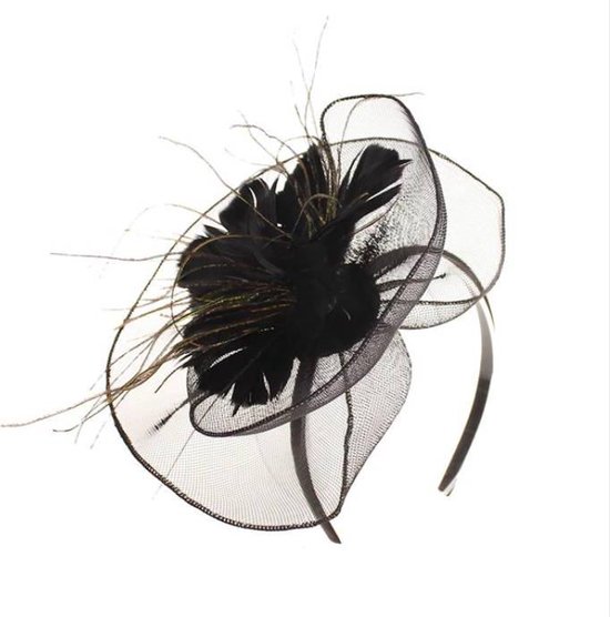 Moderne Fascinator / Haarband - Zwart | bol.com