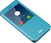 MOFI voor Xiaomi Redmi Note 4 X matte textuur horizontale Flip lederen draagtas met oproep Display ID & Holder(Blue)