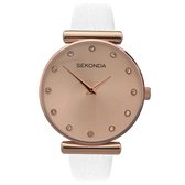 Sekonda Dameshorloge SEK.2472 PU Leder Rose goud