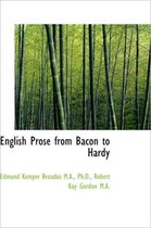 English Prose from Bacon to Hardy