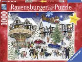 Ravensburger puzzel Besneeuwd dorp - legpuzzel - 1000 stukjes