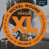 D'Addario E-Git.snaren EXL140-8 10-74 nikkel omwonden 8-String - Elektrische gitaarsnaren