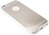Spiegel hoesje zilver siliconen Geschikt voor iPhone 6 / 6S