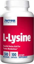 L-Lysine 500 mg (100 Capsules) - Jarrow Formulas
