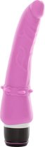 Seven Creations - Vibrator - Klassieke Siliconen Vibrator - Roze - 21cm Lengte en 4,8cm Diameter