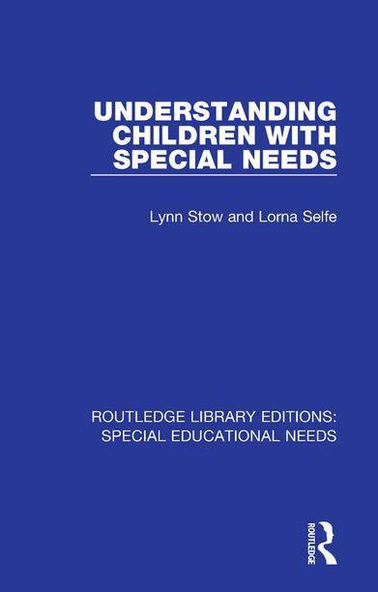 Routledge Library Editions: Special Educational Needs - Unde ... - cover