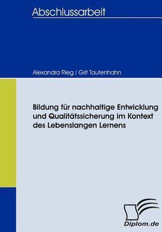 Bildung für nachhaltige Entwicklung und Qualitätssicherung ... - cover