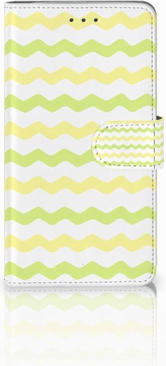 Samsung Galaxy J7 2016 Telefoon Hoesje Waves Yellow