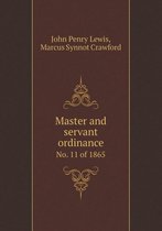 Master and Servant Ordinance No. 11 of 1865