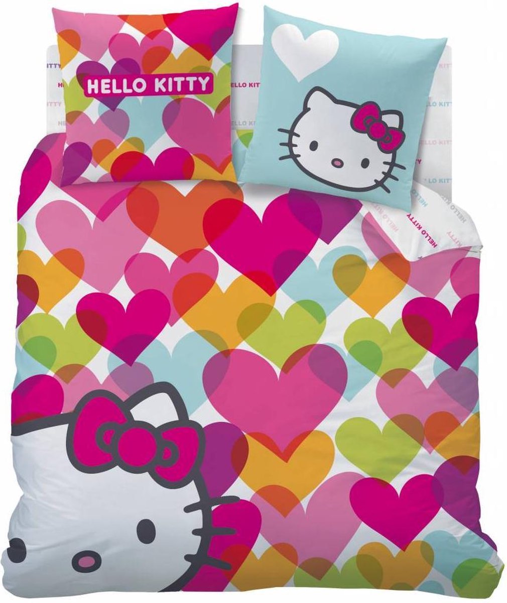 Hello Kitty Mimi Love - Dekbedovertrek - Lits Jumeaux - 220 x 240 cm - Roze  | bol.com