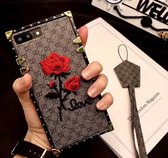 iPhone 7 / 8 - Luxe siliconen TPU backcover - Love Roos - grijs