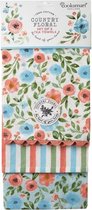 Theedoek (Per 3st.) Country Floral