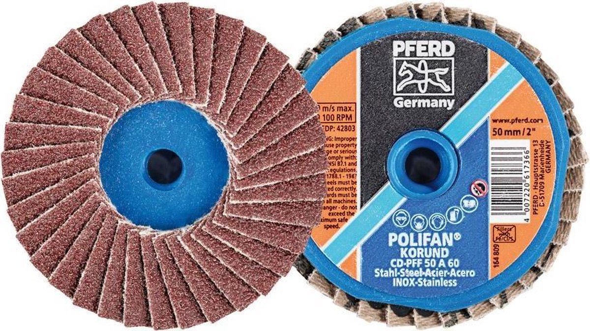 PFERD lamellenschijf COMBIDISC-Mini-POLIFAN Ø 50 mm korrel 60 - 4...
