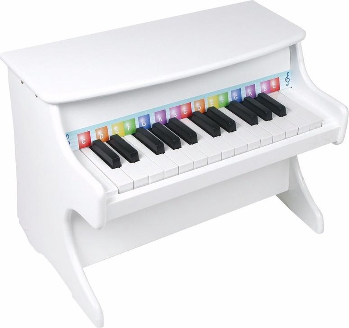Tegenwerken Uit Stevig Luxe witte piano voor kinderen | bol.com