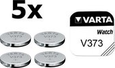 5 Stuks - Varta V373 23mAh 1.55V knoopcel batterij