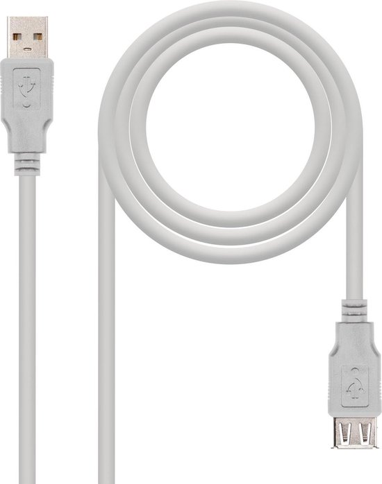 Cavo Prolunga USB NANOCABLE 10.01.0211 Nero 5 m
