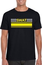 Politie SWAT team logo t-shirt zwart voor heren XL