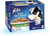 FELIX Pouch Elke Dag Feest - Groenten - Kattenvoer - 12 x 100 g