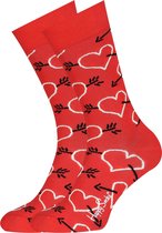 Happy Socks herensokken Arrow & Heart Sock - rood met zwart en wit