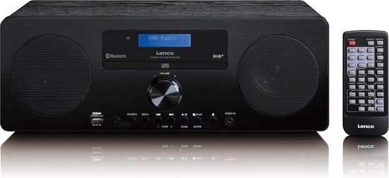 Lenco - Radio met CD-speler en Charging USB - Zwart bol.com
