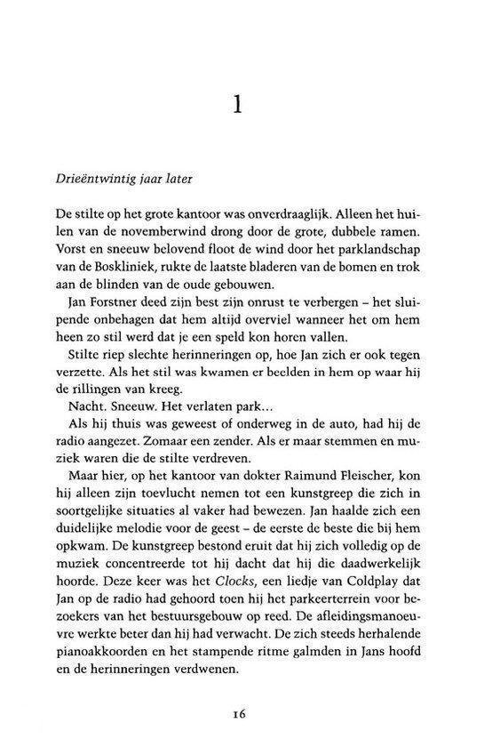 Pagina uit een boek met tekst, met het cijfer '1' bovenaan.