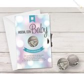 Miko - Hoera, een baby - Geluksmunt GiftCard - Met Envelop - Zwanger - Geboorte