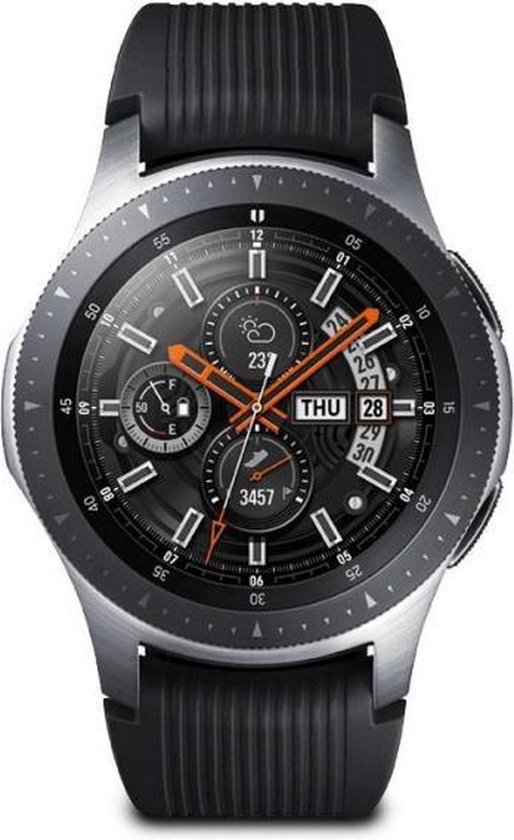 Samsung Galaxy Watch - Smartwatch - LTE - Heren - 46 mm - Zilver/zwart |  bol.com