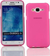 Samsung Galaxy J5  TPU  back case cover Hoesje Pink / Roze