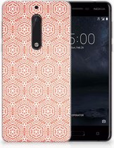 Nokia 5 Uniek TPU Hoesje Pattern Orange