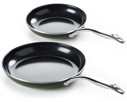 Dagelijkse kost door Jeroen Meus - koekenpannenset 2-delig ø20+28cm - inductie - PFAS-vrij