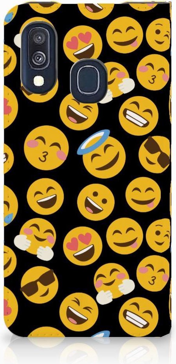 Samsung Galaxy A40 Hoesje met Magneet Emoji