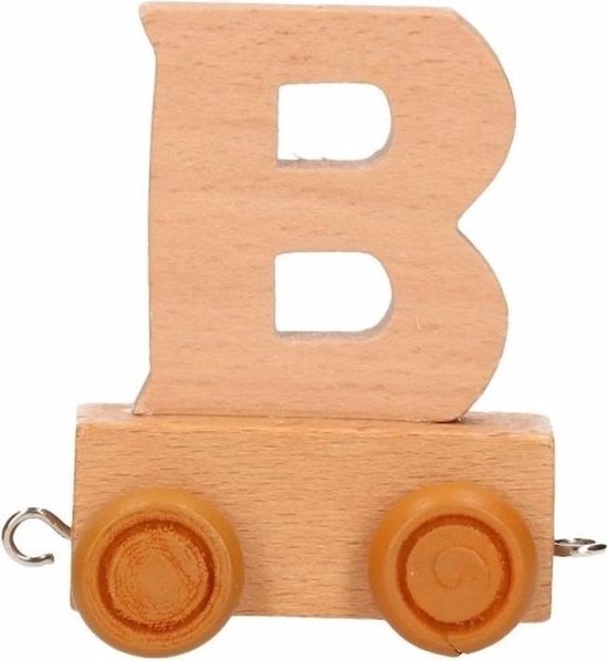 Houten letter trein B