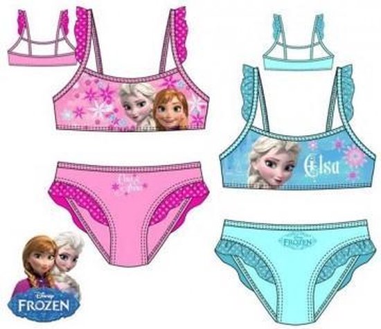 Frozen Bikini Elsa Blauw Maat 110 