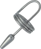 METALEN PENISPLUG 10 MM, MET 3 LAAGS EIKELRING