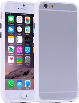 Pure Kleur Plastic + TPU Bumper Frame hoesje voor iPhone 6 Plus & iPhone 6S Plus  (wit)