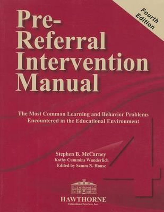 PreReferral Intervention Manual