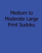 Medium to Moderate Large Print Sudoku
