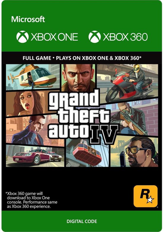 browser personeelszaken Grote waanidee Grand Theft Auto IV - Xbox One & Xbox 360 Download | Games | bol.com