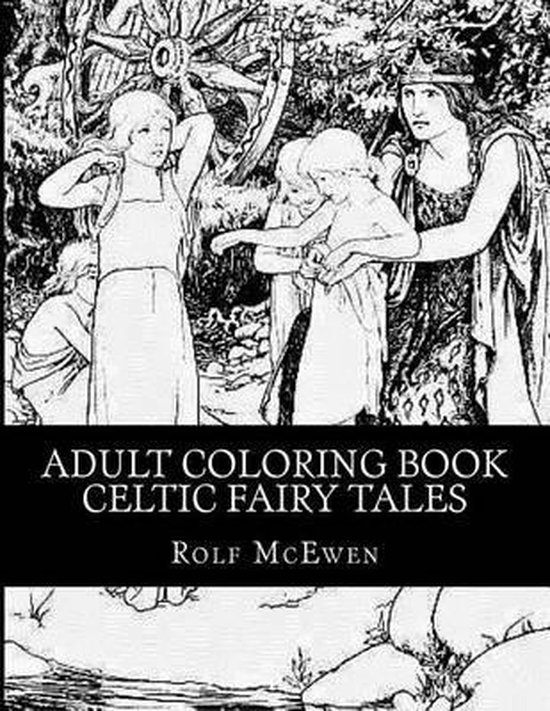 Adult Coloring Book Celtic Fairy Tales - cover