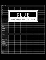 Clue Score Sheet