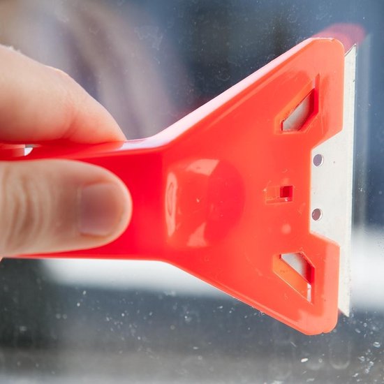 Glasschraper Kookplaat Verfkrabber Raamkrabber – Rood
