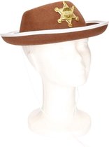 Bruine sheriff hoed voor kinderen